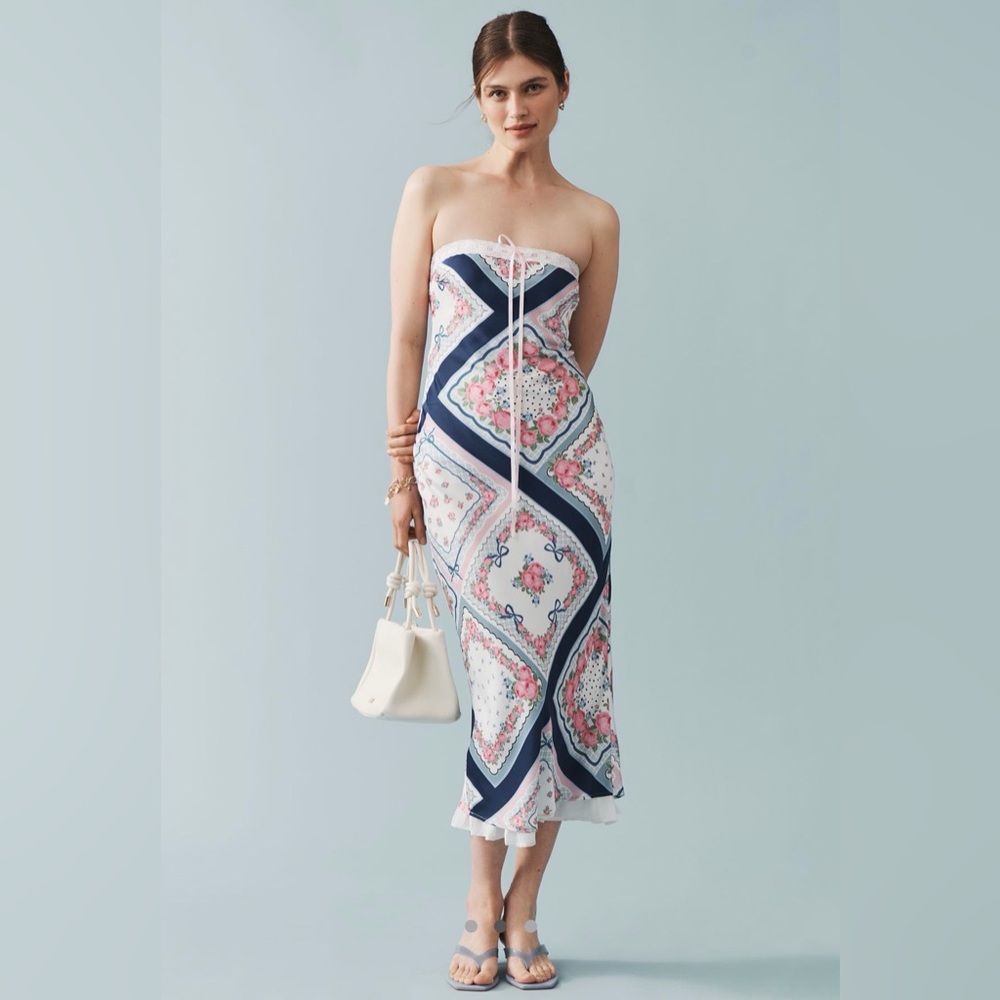 For Love And Lemons Daisy Mae Strapless midi slip dress - Picture 6 of 16